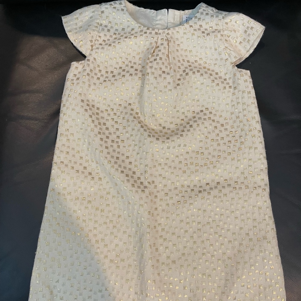 GAP Cream and Gold Kids Dress